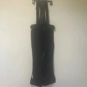 Goldwin  black ski snow pants with detachable suspenders